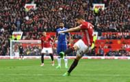 MANCHESTER, ENGLAND - APRIL 16: Ander Herrera of Manchester United scores his sides second goal during the Premier League match between Manchester United and Chelsea at Old Trafford on April 16, 2017 in Manchester, England.  (Photo by Michael Regan/Getty Images)